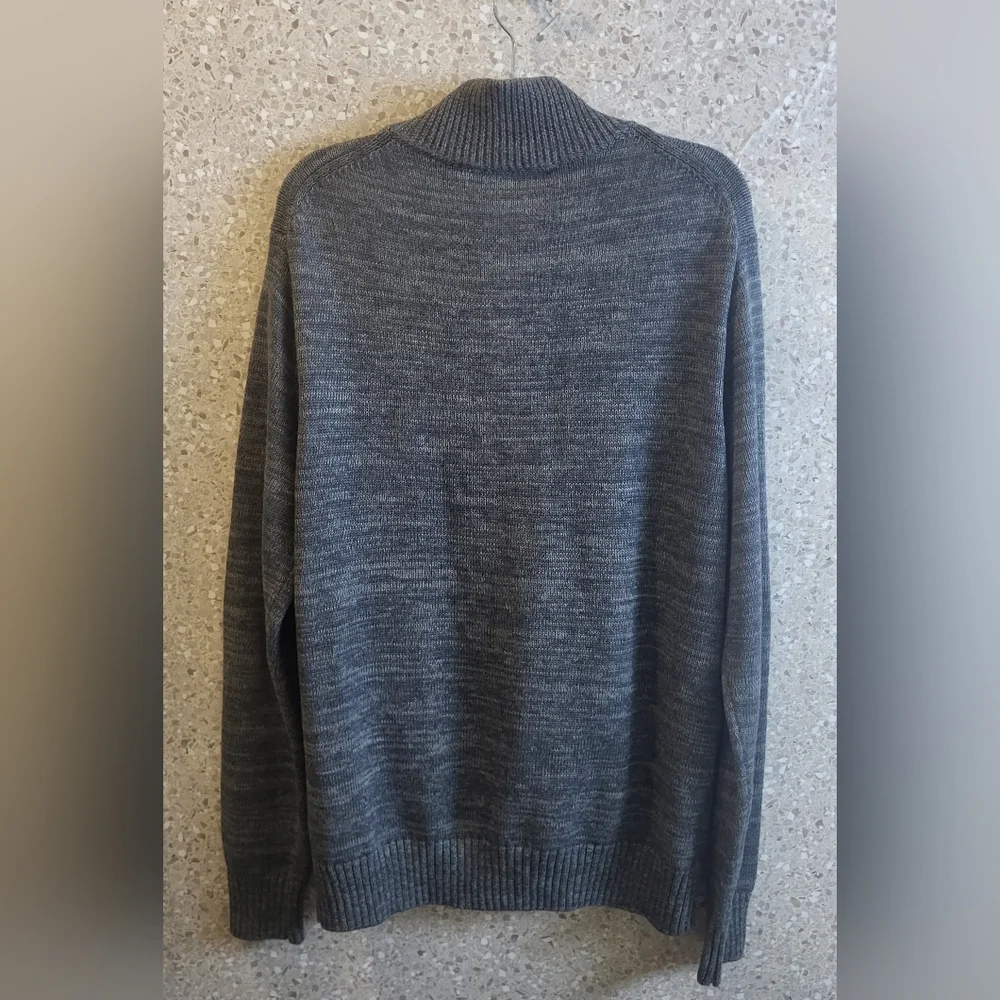 MERINO BAY, Men's Cardigan, 3 Pockets, Office, Cocktails, Business, Gray ,Size L